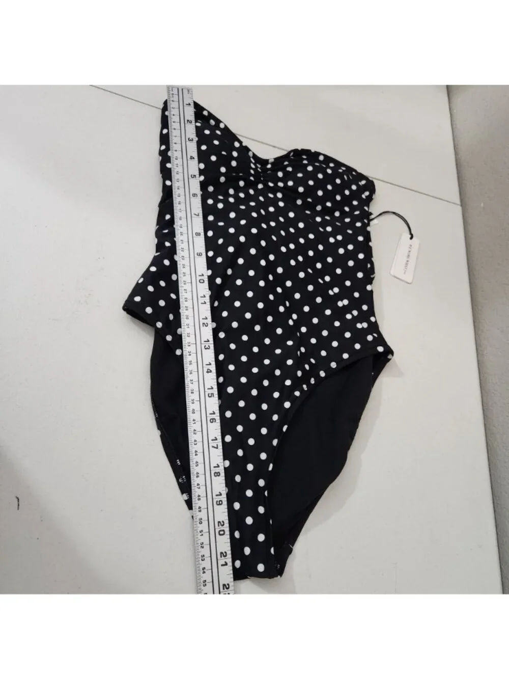 We Wore What Swimsuit One Piece SX Black Polka Dot NWT